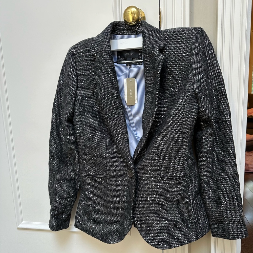 BNWT J Crew Sparkly Ladies Blazer Jacket Coat Size 0 Going Out Evening Attire